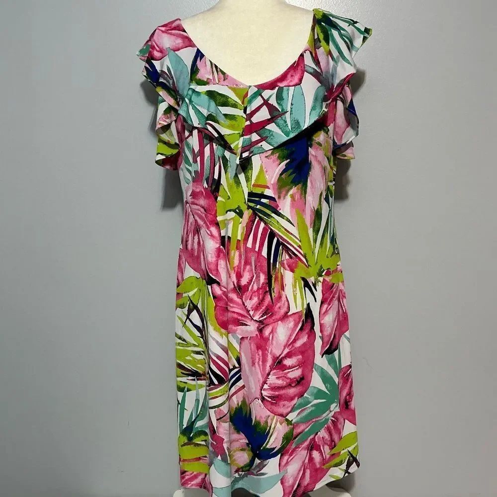 Ivy Road Cold Shoulder Floral Dress size M